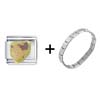  Snow   White  Dopey Italian Charm Bracelet