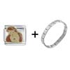 Princess Ariel Italian Charm  Bracelet   ... 
