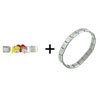 Archie And Betty Heart  Deluxe   Italian  Charm Bracelet