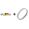 Curious George Hearts Banana Deluxe  Italian   Charm   Bracelet 