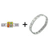 Grinch I Heart Xmas  Deluxe   Italian   Charm  Bracelet