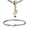 Dangling Romantic Twinkling Moon Pattern European Bead Bracelet Combination