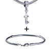 Dangling Elegant Golden  Key  Pattern European Bead Bracelet  ... 