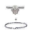 Silver Tone Elephant Bracelet Combination