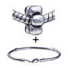Stylish Flower Pattern  European   Bead  Bracelet Combination