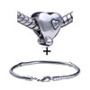 Engraved  Heart  Shaped  Bracelet  Combination