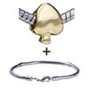 Poker Card  Heart  Pattern European Bead Bracelet Combination