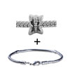 Butterfly Design Fossil Bracelet Combination
