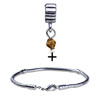 Dangling November Topaz Color Birthstone European Bead  ... 