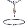 Dangle Sandal  European   Bead   Bracelet  Combination