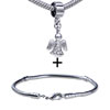 Dangling Angel With Wings European Bead Bracelet Combination