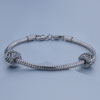 Silver Tone Round Swirls Bracelet Combination