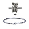 Silver Tone Cute Animal Bracelet Combination