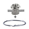 Silver Tone Mushroom Bracelet Combination