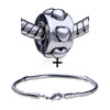 Spacer Clips Stopper Circle Silver Hearts  European   Bead   ... 