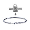 Silver Tone Purse Handbag Bracelet Combination