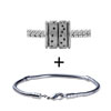 Silver Tone Circle Dotted Bracelet Combination
