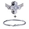Crystal  Cross  Pattern European Bead Bracelet Combination