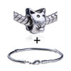 Ugly Cat Pattern  European   Bead  Bracelet Combination