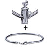 Golf Club Bag European Bead Bracelet Combination