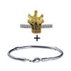 Gold Tone Royal Crown Bracelet Combination