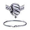 Round Shaped Bread Pattern European Bead Bracelet Combination