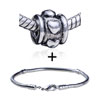 Heart Wheel  European   Bead   Bracelet  Combination