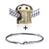 Goldenmushroom European  Bead   Bracelet  Combination