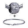 Round Crystal European Bead Bracelet Combination