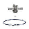 Bundled Rhinestone Roses Bracelet Combination