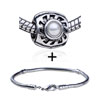 Pearl Fan Pattern European Bead Bracelet Combination