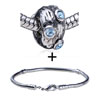 March Aquamarine Color Birthstone European Bead Bracelets  ... 