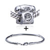 Telephone Pattern  European   Bead   Bracelet  Combination