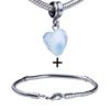 Dangle  Heart  European Bead Bracelet Combination