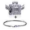 Briefcase Pattern  European   Bead   Bracelet  Combination