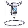 Watch Shape With March Aquamarine Color Birthstone European  ... 