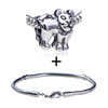 Wild Puma Pattern  European   Bead  Bracelet Combination