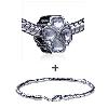 Four Petal Flower Pattern European Bead Bracelet Combination