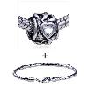 Cylindrical Shaped Hot  Heart  Pattern European Bead Bracelet  ... 