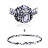 Round Shaped Purity Of  Crystal  Pattern European Bead Bracelet  ... 