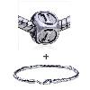 Dice Shaped Letter I Pattern European Bead Bracelet  ... 