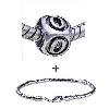 Dice Shaped Letter O Pattern European Bead Bracelet Combination