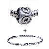 Dice Shaped Letter Q Pattern  European   Bead  Bracelet  ... 