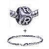 Dice Shaped Letter R Pattern  European   Bead  Bracelet  ... 