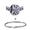 Dice Shaped Letter S Pattern European Bead Bracelet  ... 