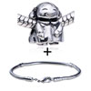 Happy Little Girl Pattern European Bead Bracelet Combination