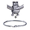 Beer Belly  King  Pattern European Bead Bracelet Combination