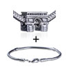 Triumphal Arch Pattern  European   Bead  Bracelet Combination