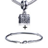 Dangling Treasure Chest Pattern European Bead Bracelet Combination