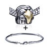 Bald Eagle European Bead Bracelet Combination